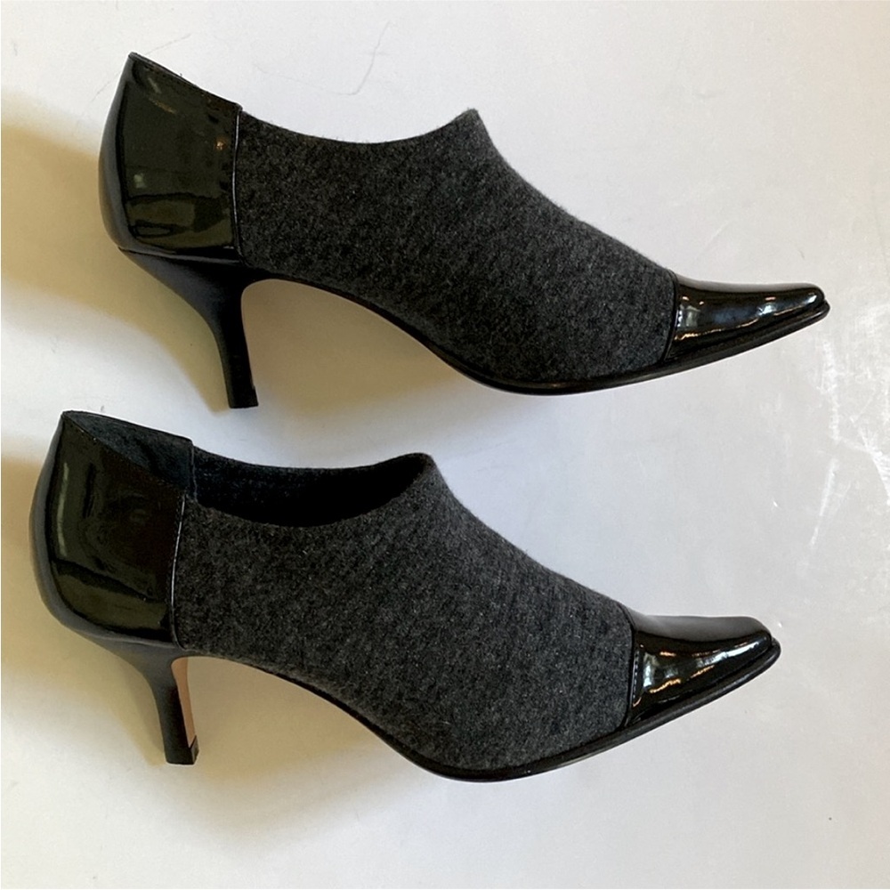 Donald J. Pliner Low Heels Shoes Ankle Size 8 Gray Black - Picture 8 of 15